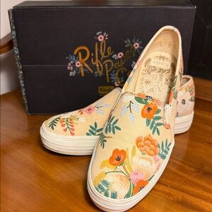 Keds x Rifle Paper Floral Slip-On Sneakers